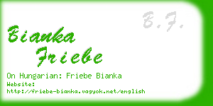 bianka friebe business card